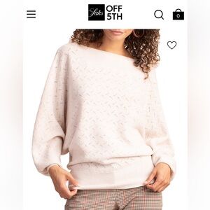 Trina Turk Cream Women's Crew Neck Sweater